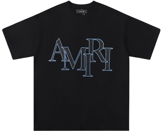 AMIRI Crystal Staggered Logo T-Shirt