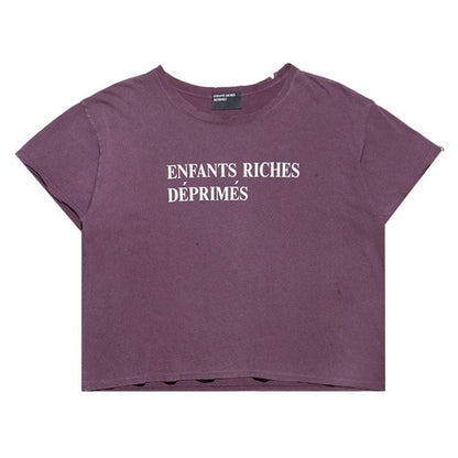Enfants Riches Déprimés Classic Logo T-Shirt in "Mud Red