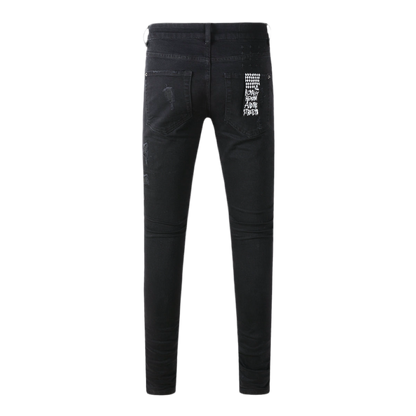 Ksubi Men's Van Winkle Skinny Jeans in Black Dynamite Bandana