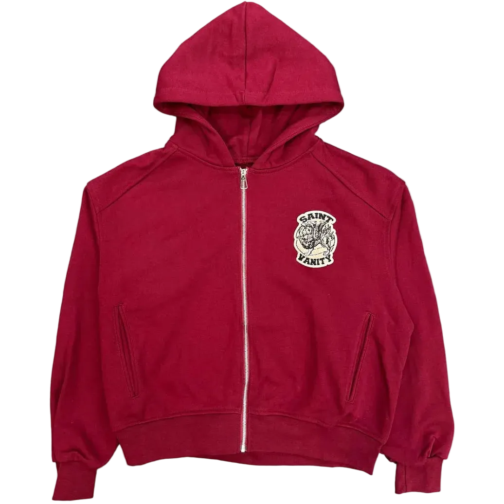 SAINT VANITY UNIFORM JACKET  ZIP UP Burgandy