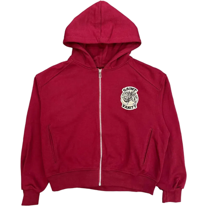 SAINT VANITY UNIFORM JACKET  ZIP UP Burgandy