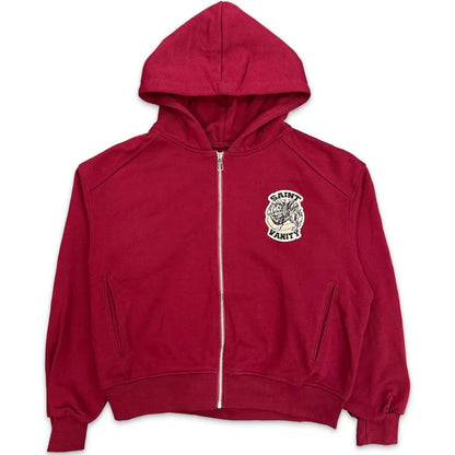 SAINT VANITY UNIFORM JACKET  ZIP UP Burgandy