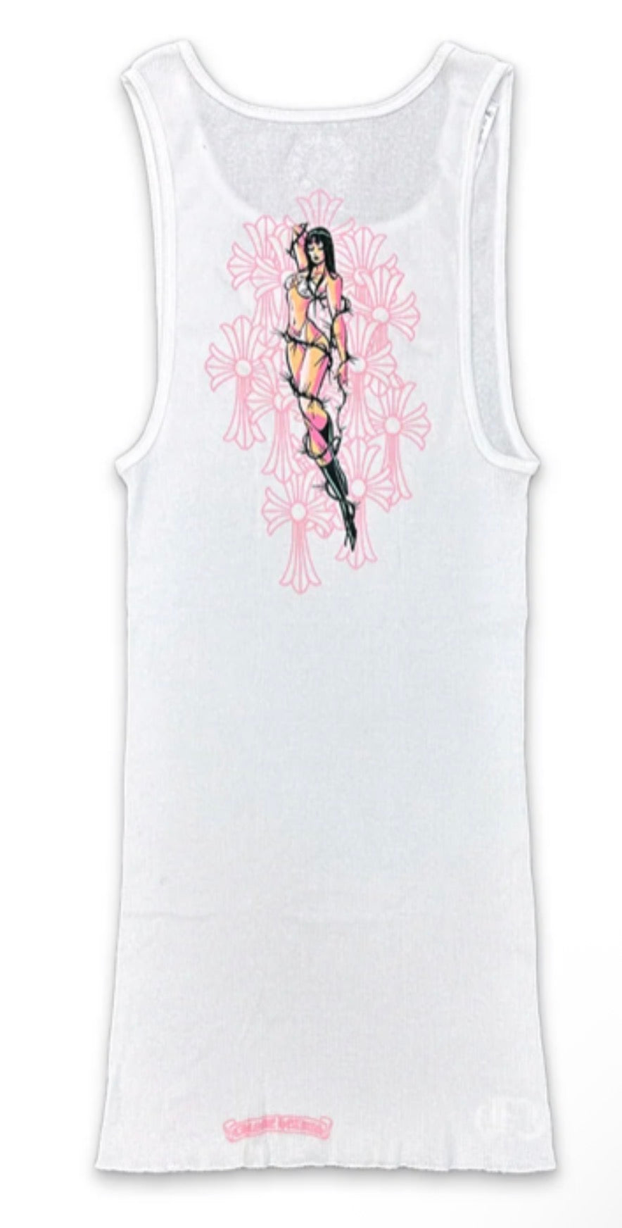 Chrome hearts deadly doll white tank top