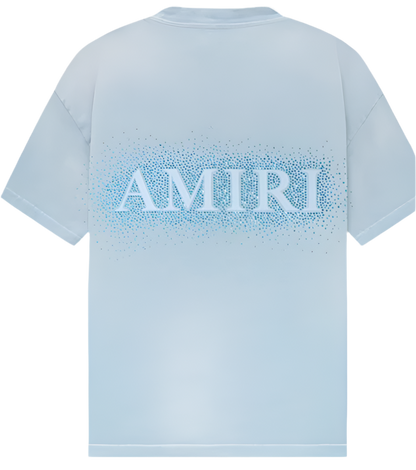 AMIRI CRYSTAL BURST TEE- ASHLEY BLUE