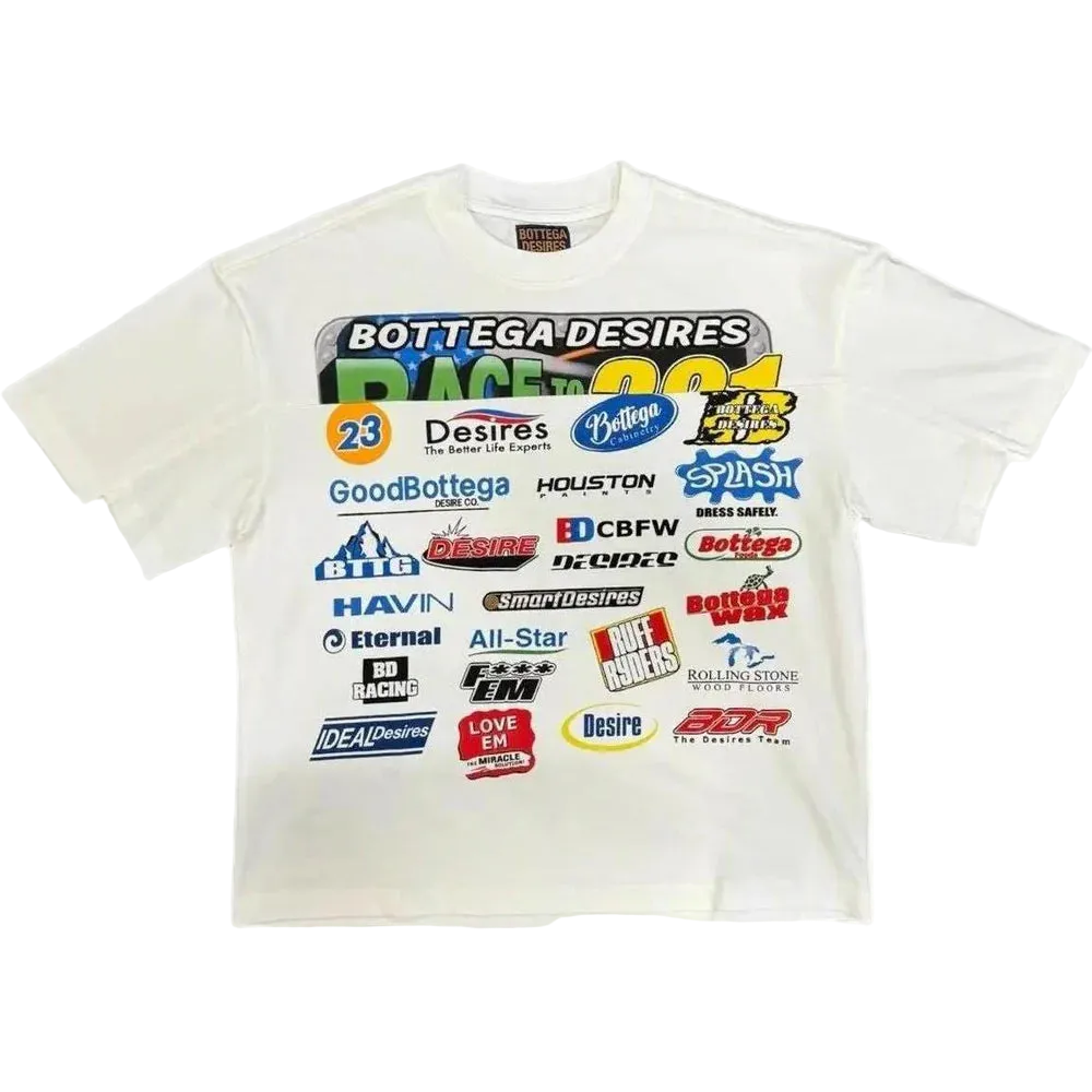 Bottega Desires Race T-Shirt White