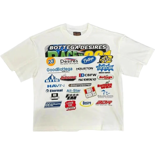 Bottega Desires Race T-Shirt White