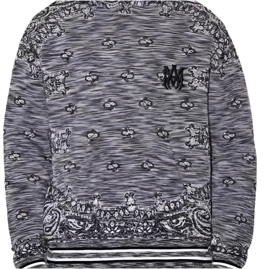 Amiri Bandana wool knitted hoodie