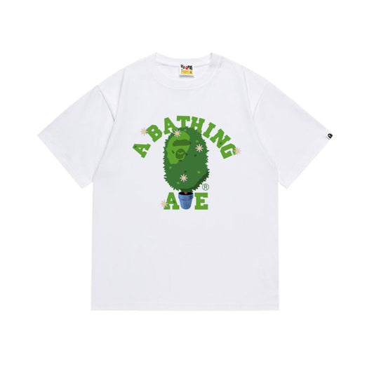 A Bathing Ape BAPE White Bonsai Tree College Tee