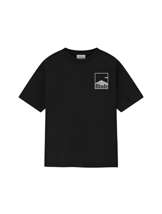 Black OG Rhude Logo Tee