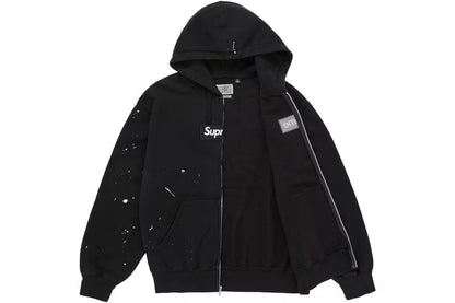 Supreme MM6 Maison Margiela Box Logo Zip Up Hooded Sweatshirt
Black