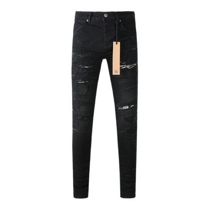 Ksubi Men's Van Winkle Skinny Jeans in Black Dynamite Bandana