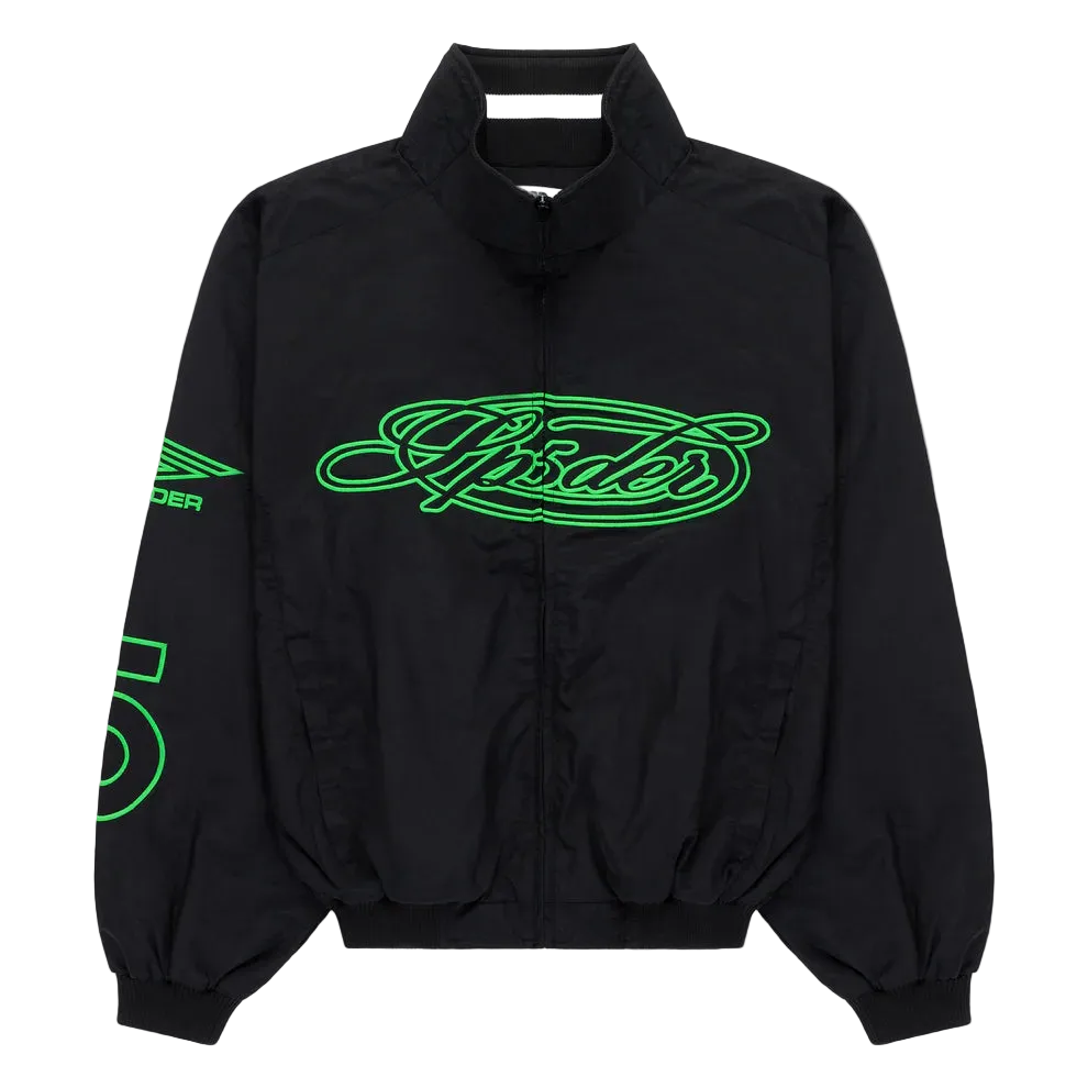 BLACK SCRIPT WARM UP JACKET SP5DER
