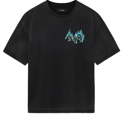 CRYSTAL AMIRI FLAMES OVERSIZED TEE