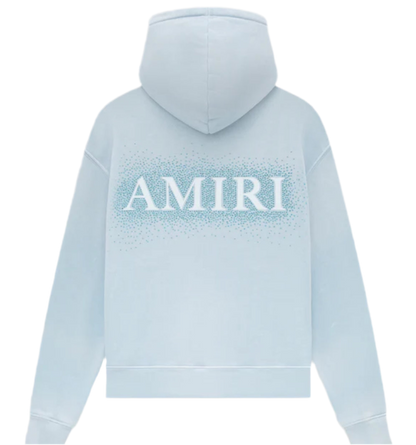 Amiri CRYSTAL BURST HOODIE- ASHLEY BLUE