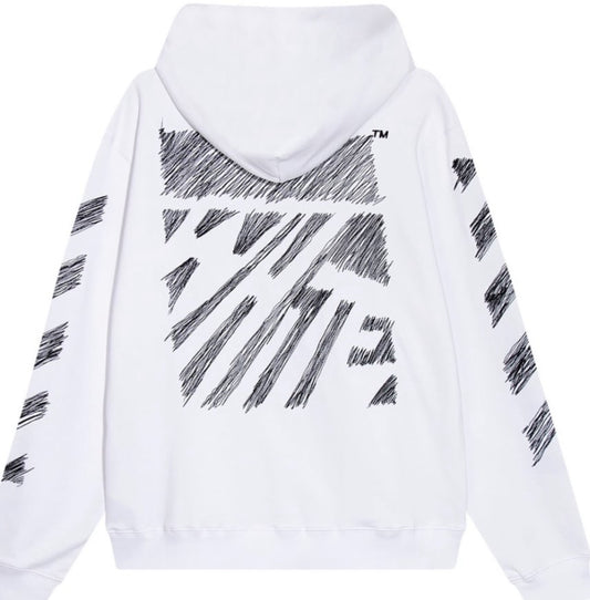 Off-White Men's Scribble Hoodie white