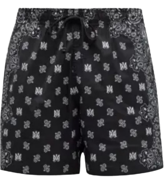 Amiri Men's Bandana Paisley Trunks Black