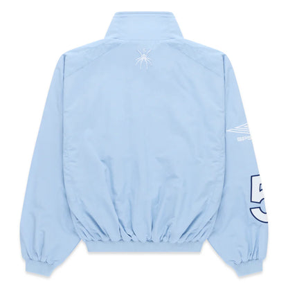 BLUE SCRIPT WARM UP JACKET SP5DER