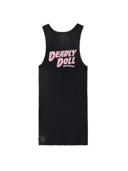 CHROME HEARTS DEADLY DOLL EXCLUSIVE TANK TOP BLACK