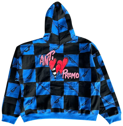 Anti Promo Hoodie Chrome Heart Blue Matty Boy