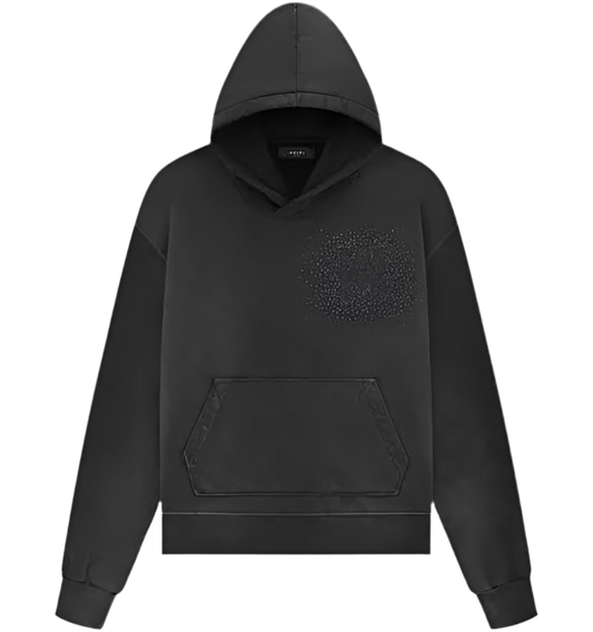 Amiri Crystal Burst Hoodie Black