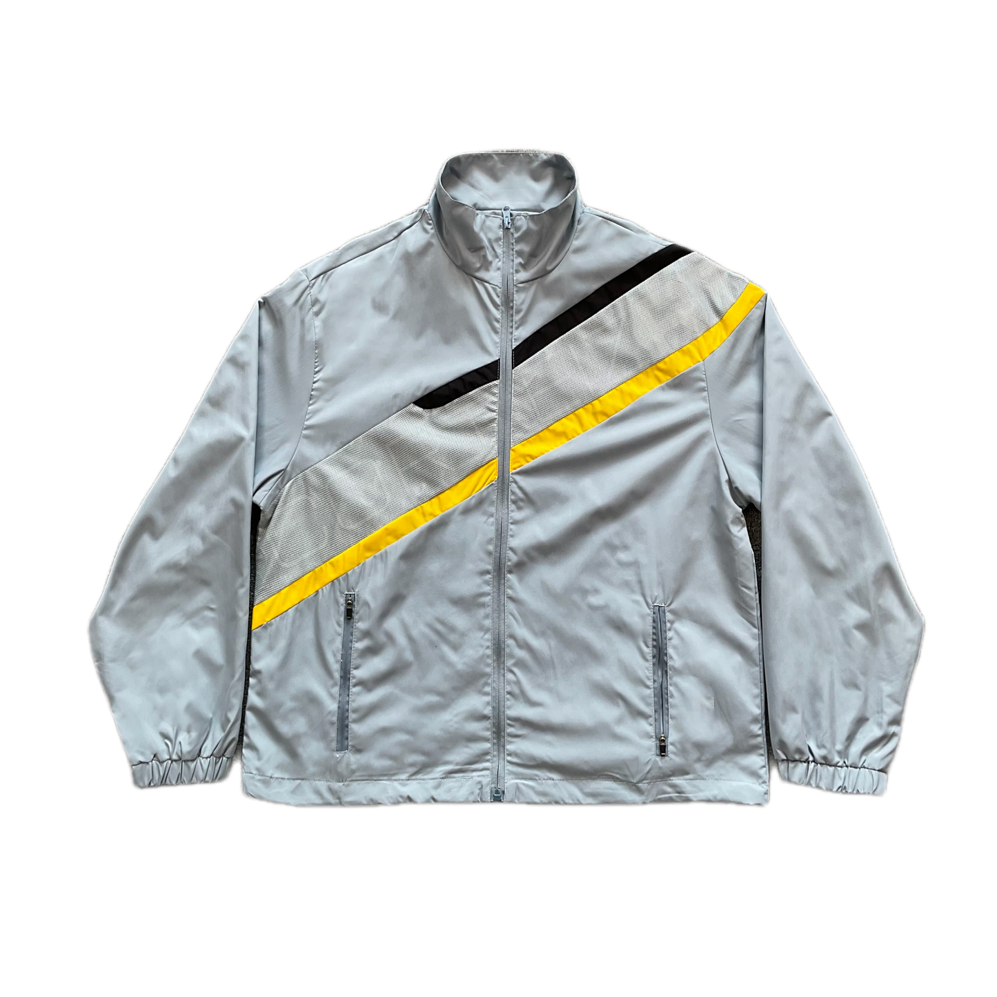 Corteiz Mesh Jacket Diagonal Logo Grey