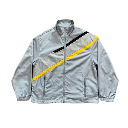 Corteiz Mesh Jacket Diagonal Logo Grey