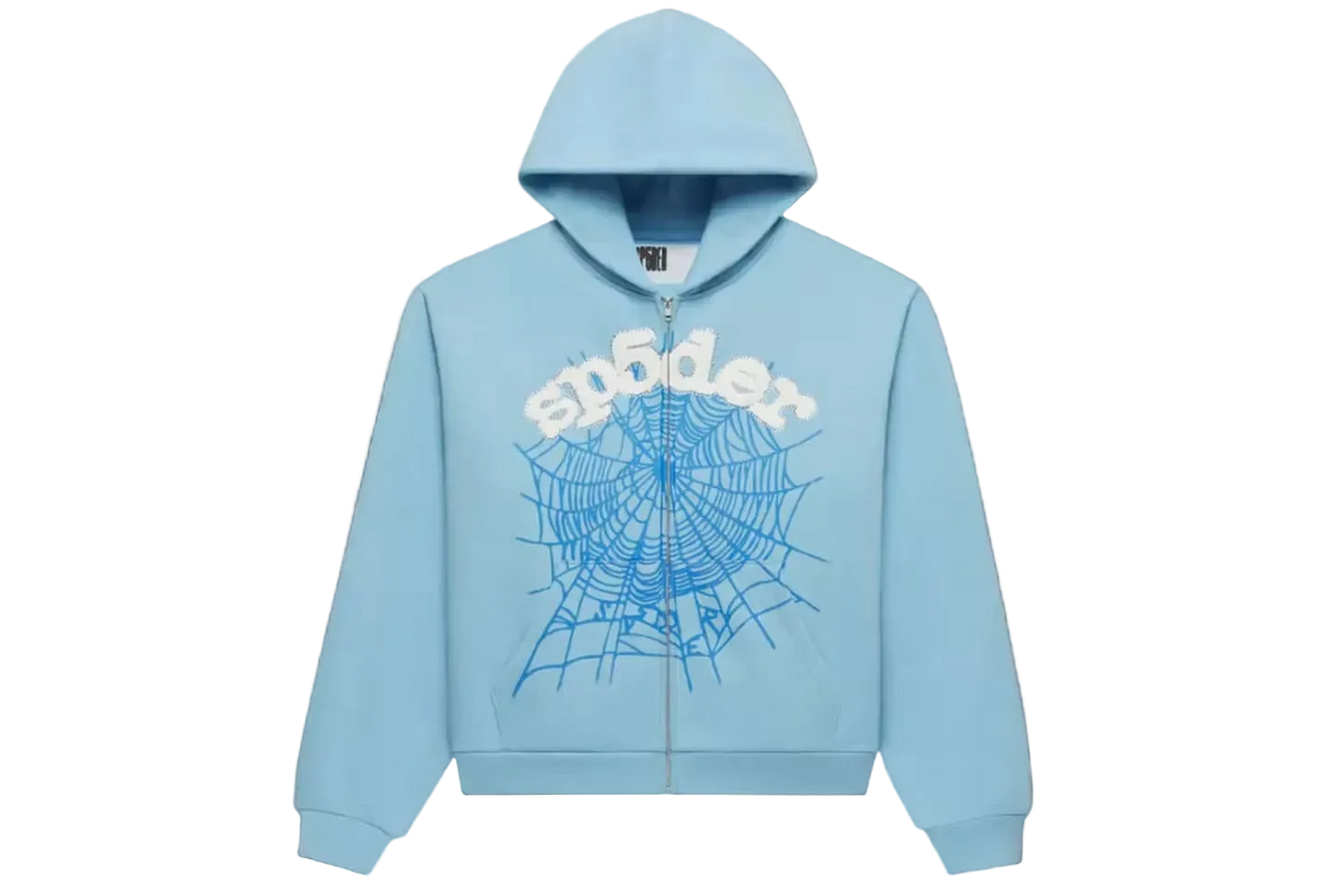 Sp5der OG Web Zip Up Hoodie (SS26)
Sky Blue