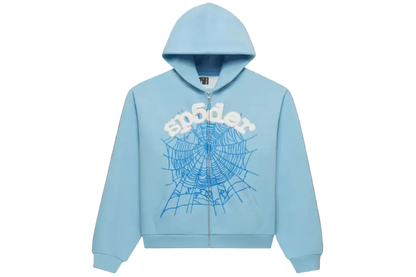 Sp5der OG Web Zip Up Hoodie (SS26)
Sky Blue