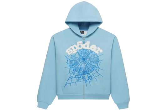 Sp5der OG Web Zip Up Hoodie (SS26)
Sky Blue