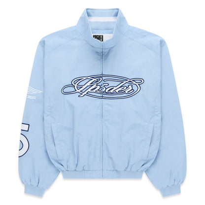 BLUE SCRIPT WARM UP JACKET SP5DER