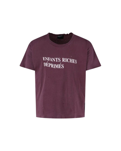 Enfants Riches Déprimés Classic Logo T-Shirt in "Mud Red