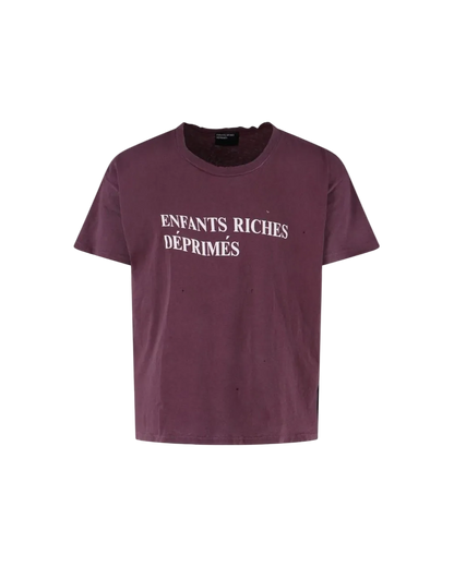 Enfants Riches Déprimés Classic Logo T-Shirt in "Mud Red