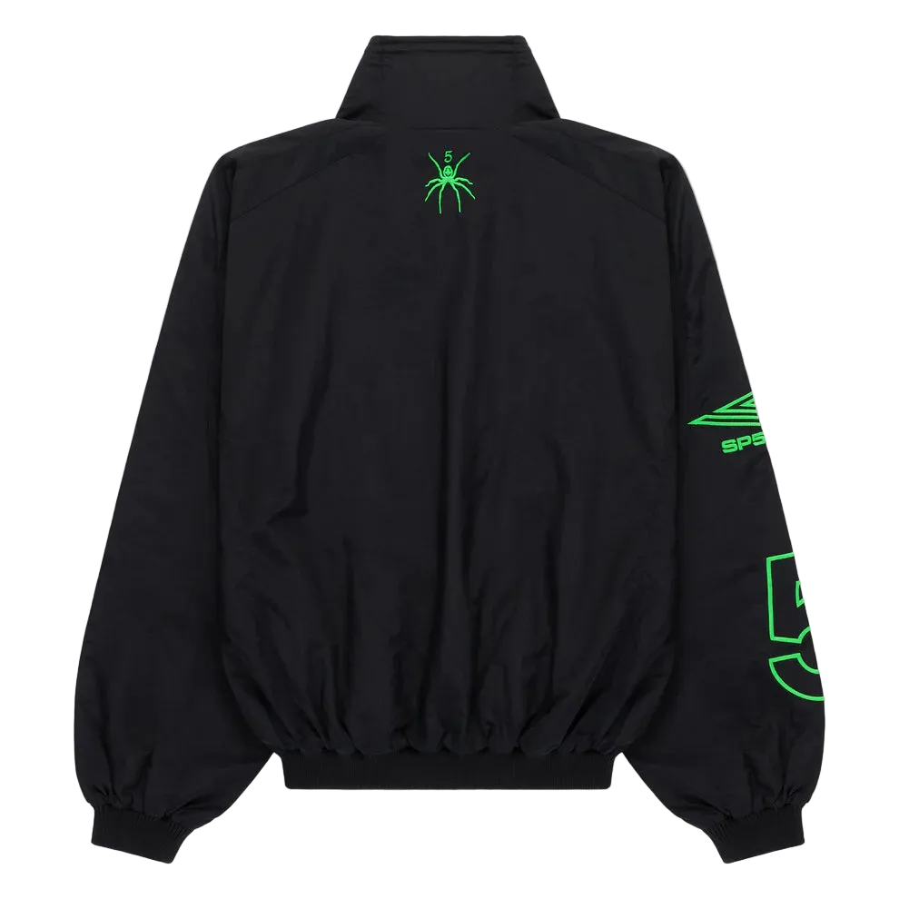 BLACK SCRIPT WARM UP JACKET SP5DER