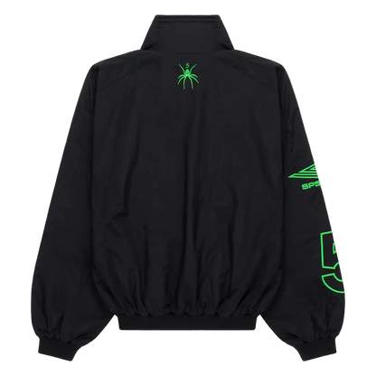 BLACK SCRIPT WARM UP JACKET SP5DER