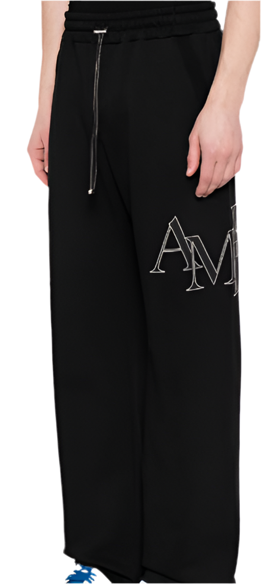 AMIRI STAGGERED SWEATPANT - Black