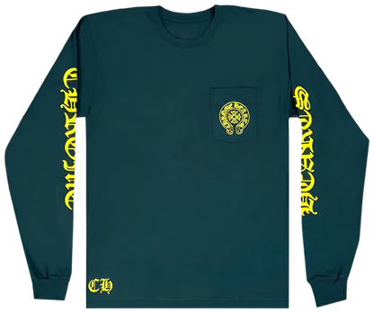 Chrome Hearts Horseshoe Long-Sleeve 'Green/Yellow'