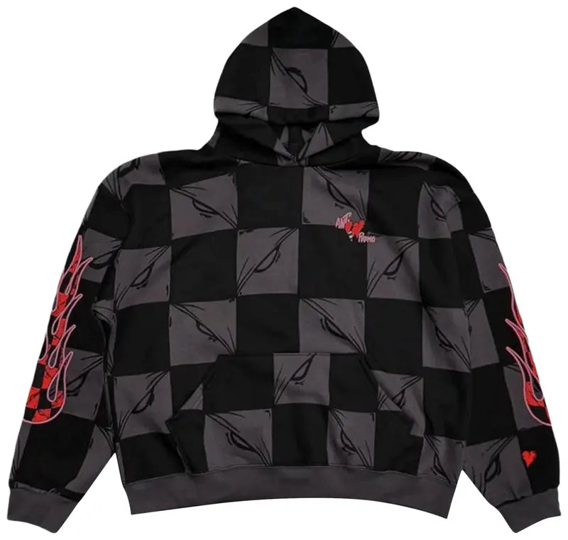 Matty Boy Anti Promo 99 Eyez FLAME Hoodie 'Black/Grey'