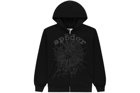 Sp5der OG Web V2 Phantom Zip Up Hoodie
Black