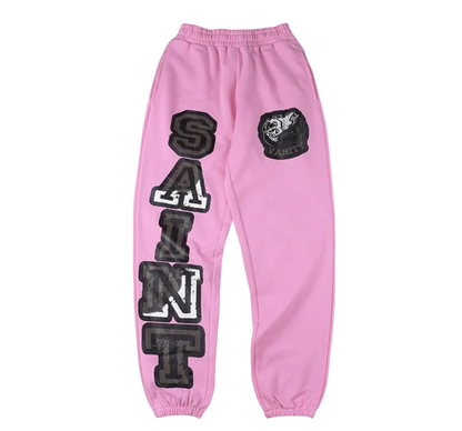 Saint Vanity Griffin Sweatpants in Pink
