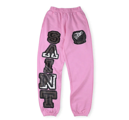 Saint Vanity Griffin Sweatpants in Pink