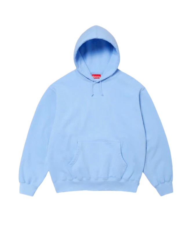 Supreme Satin Appliqué Hoodie 'Light Blue'