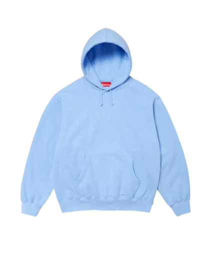 Supreme Satin Appliqué Hoodie 'Light Blue'