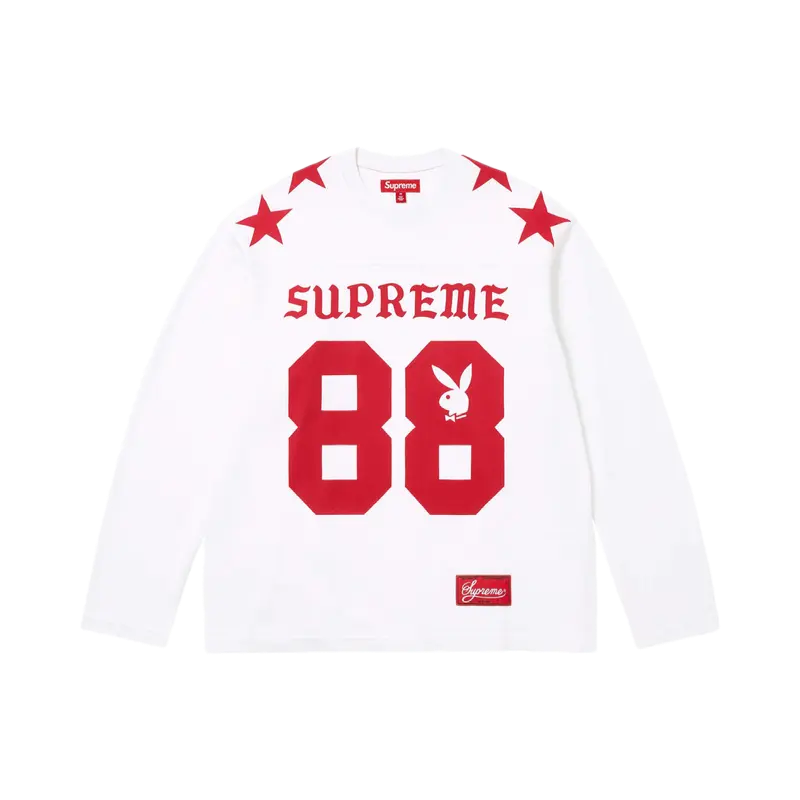 Supreme x Playboy Long-Sleeve Top 'White'