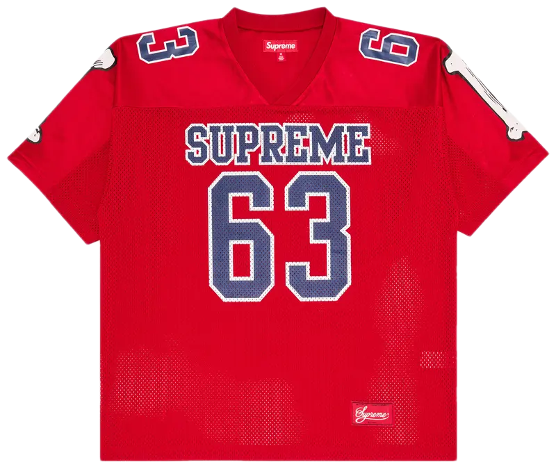 Supreme Bones Football Jersey 'Red'