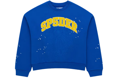 Sp5der Varsity Web Crewneck
Blue