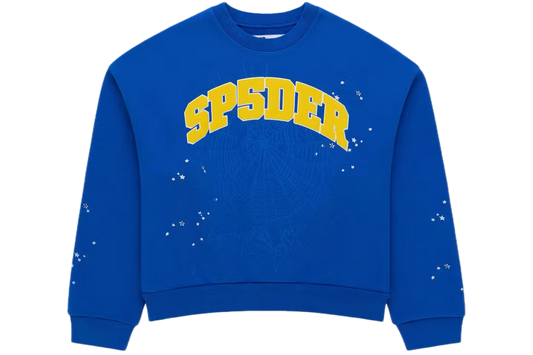 Sp5der Varsity Web Crewneck
Blue