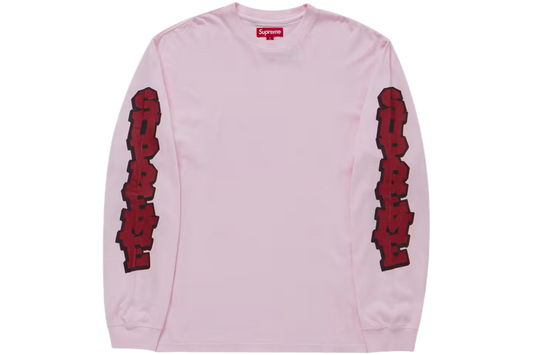 Supreme Cracked Sleeve L/S Top
Pink