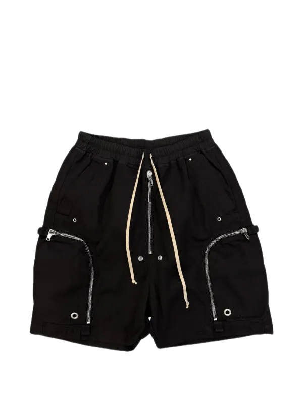 Rick Owens DRKSHDW
Bauhaus zip-details drawstring shorts
