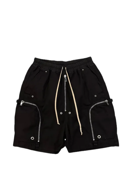 Rick Owens DRKSHDW
Bauhaus zip-details drawstring shorts