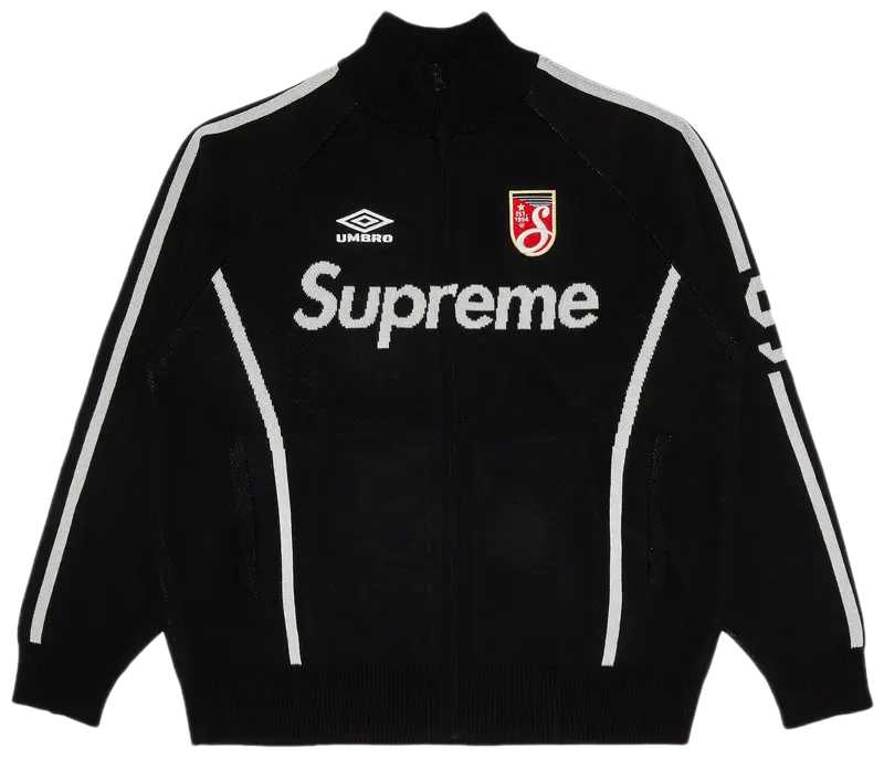 Supreme x Umbro Zip Up Sweater 'Black'